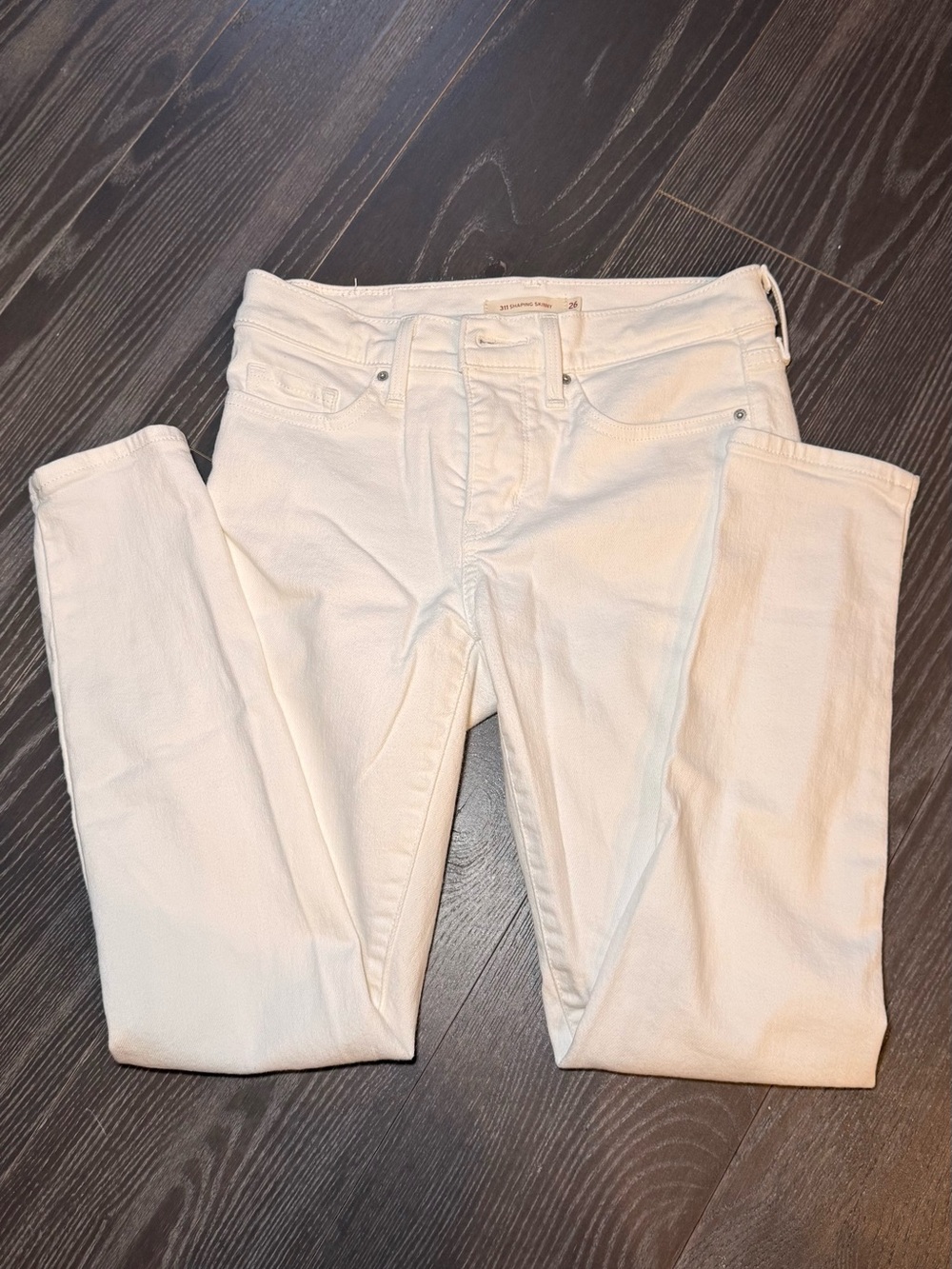 Levi's 🤍 Women's White 311 shaping Skinny Jeans - Picture 5 of 14